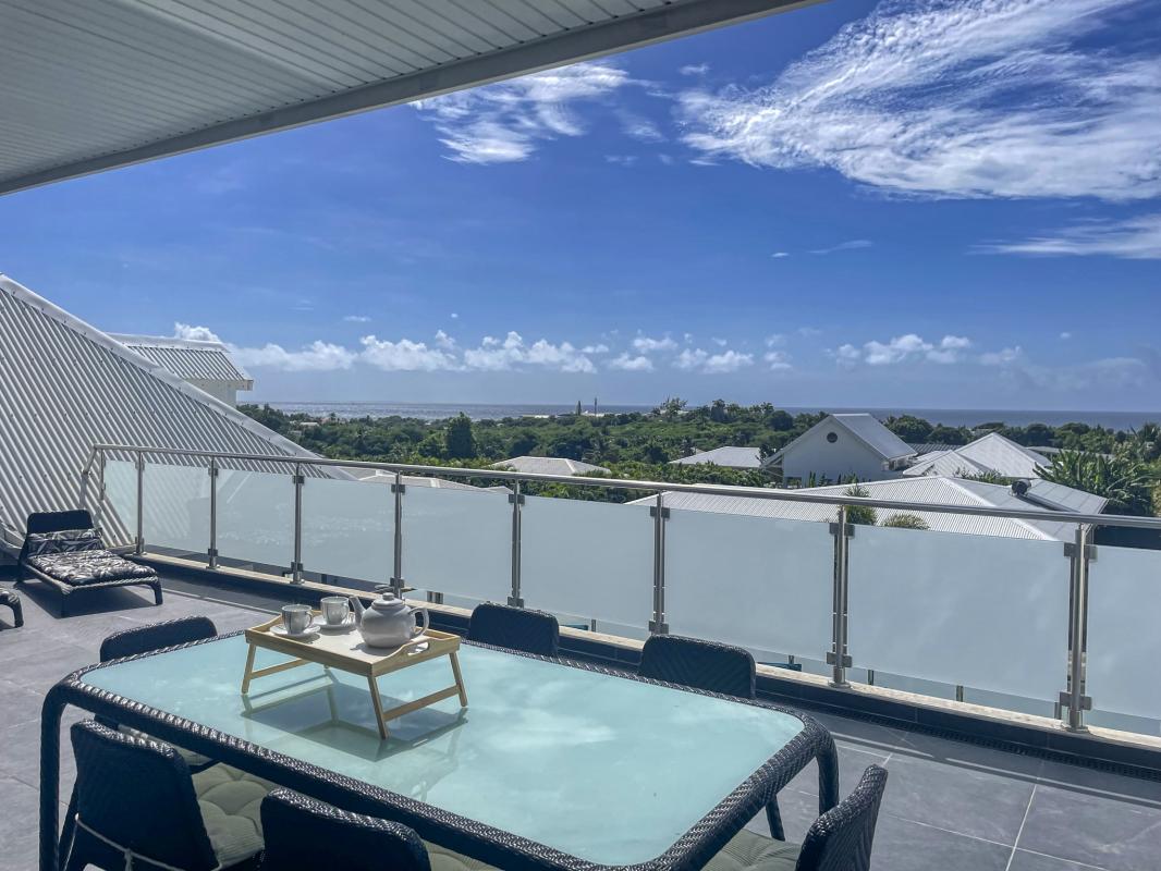 35.Location villa piscine vue mer St François Guadeloupe_Terrasse Etage